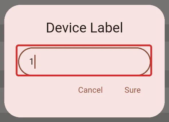 Enter a numeric Video Wall position in Device Label