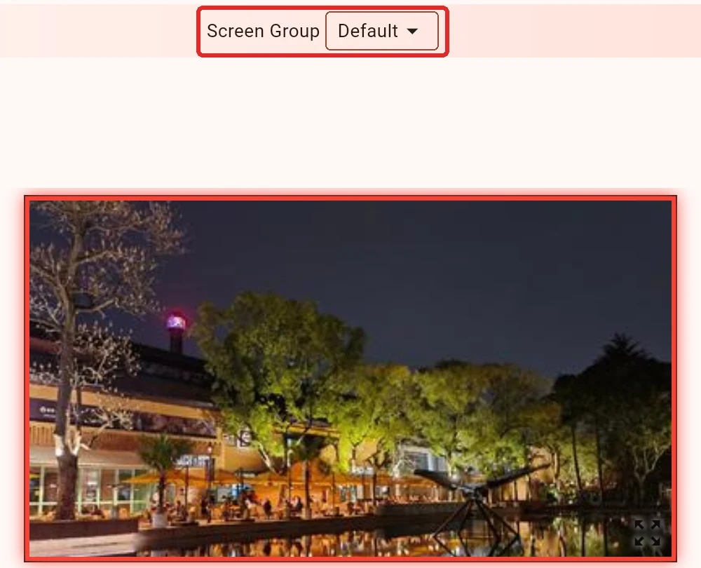 Use complete media in the Default screen group