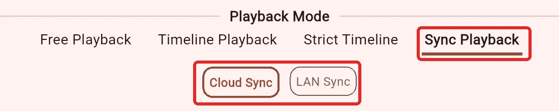 Use Sync Playback and a consistent time source